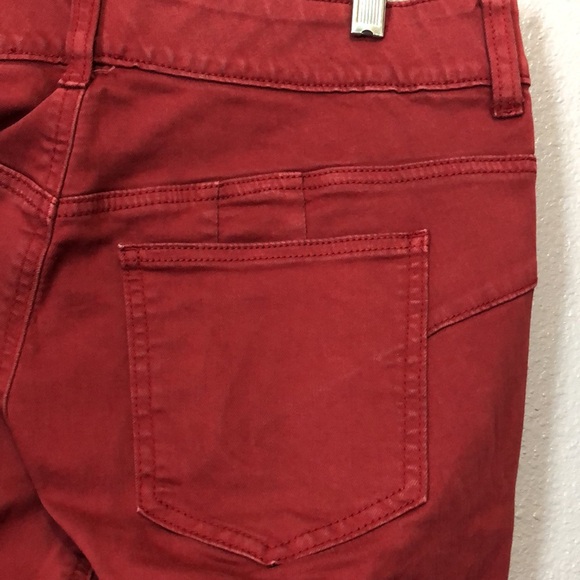 Torrid Bombshell Flare Super Soft High-Rise Jeans rhubarb red Women's 12R pants - Picture 11 of 14